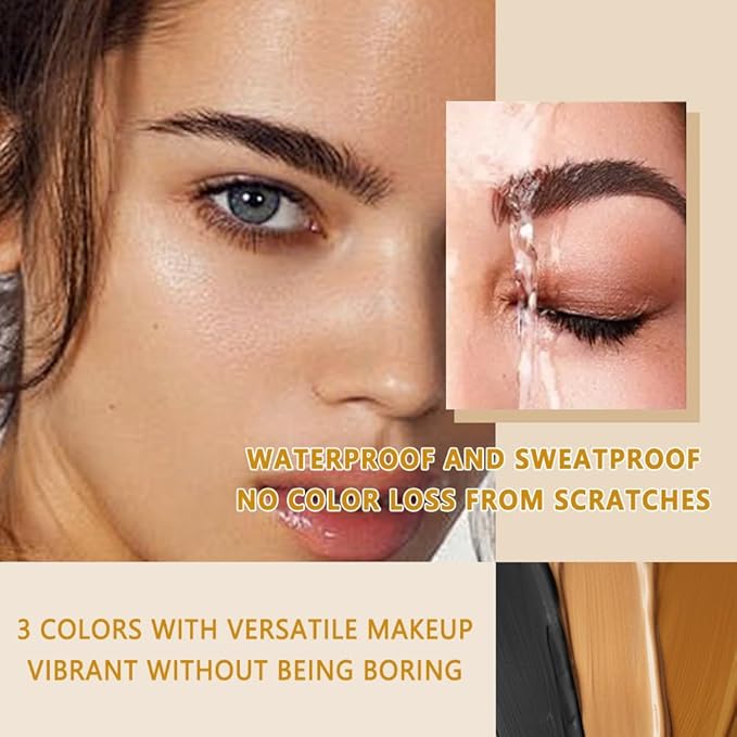 2 in 1 Eyelash & Eyebrow Tinting Kit, Professional Lash & Brow Color Kit, Lasting for 6 Weeks DIY Hair Coloring for Women Home Use Salon 7ml Black