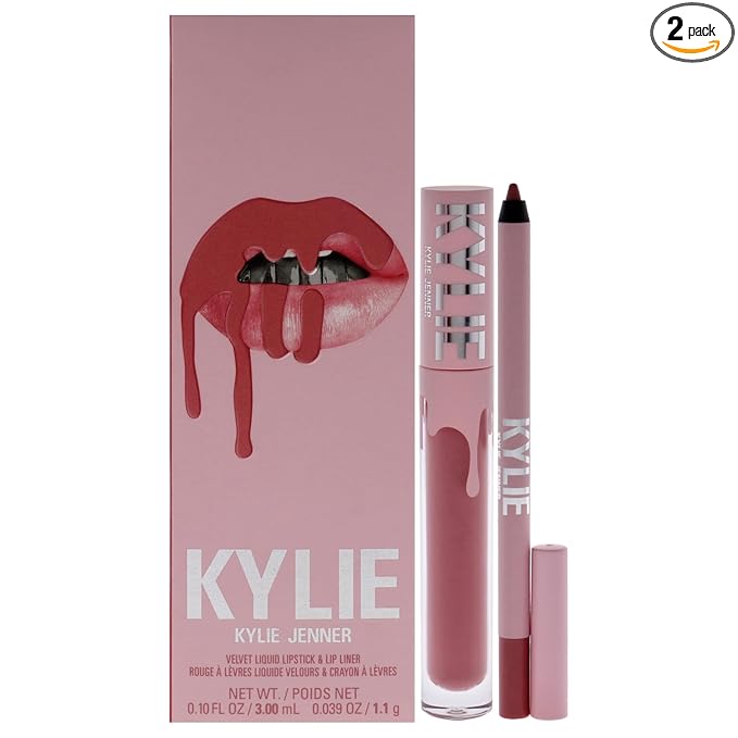 Kylie Cosmetics Velvet Lip Kit - 305 Harmony for Women - 2 Pc 0.10 oz Velvet Liquid Lipstick, 0.03 oz Lip Liner