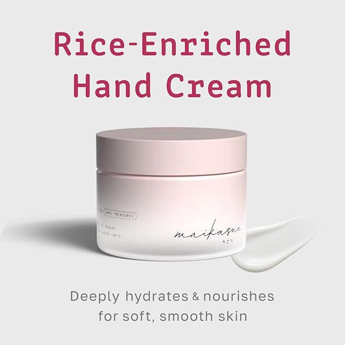 日本盛 (Nihonsakari), Maikasui Rice-Enriched Hand Cream, Moisturizing, Vegan, Non-Greasy, Rice Ferment, Natural Ceramide, Sensitive, Dry Skin, 1.35 fl oz (40ml), Made in Japan
