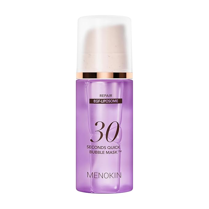 MENOKIN 30 Seconds Quick Bubble Mask [REPAIR] - [EGF Liposome] in Micro-bubbles for Skin Restoration, Hypoallergenic Bubble Capsule for Deep Repair, Korean Skin Care Essential, 70 Uses, fl.oz