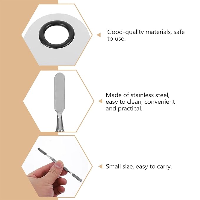 1Set Steel Butterfly Design Palette With Spatula Rods for Mixing Cream Pigments Make Up Gel Foundation Eye Shadow Nail Art Manicure Tool (Butterfly shaped color palette)