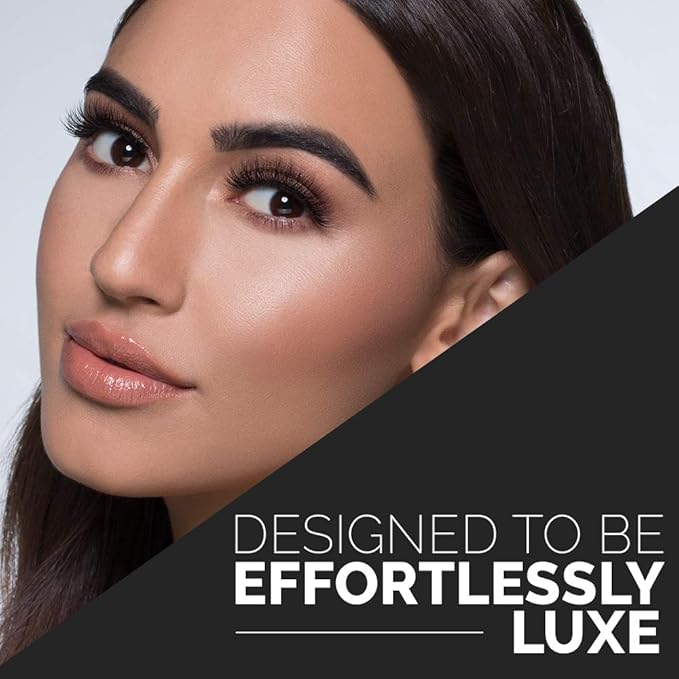 Ardell False Eyelashes 3D Faux Mink Lashes 857 - Ultra-Fluffy Strip Lashes with Invisiband for a Dramatic Eye Look, 4 Pairs