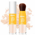 Mineral Powder Sunscreen for Face & Scalp, SPF 35 Brush on Sunscreen Setting Powder, Matte Oil Control Hair Sunscreen Face Powder, Lasting Lightweight Breathable Travel Essentials (#02 Medium) | for Face & Scalp, Long Lasting, Lightweight, Breathable, ...