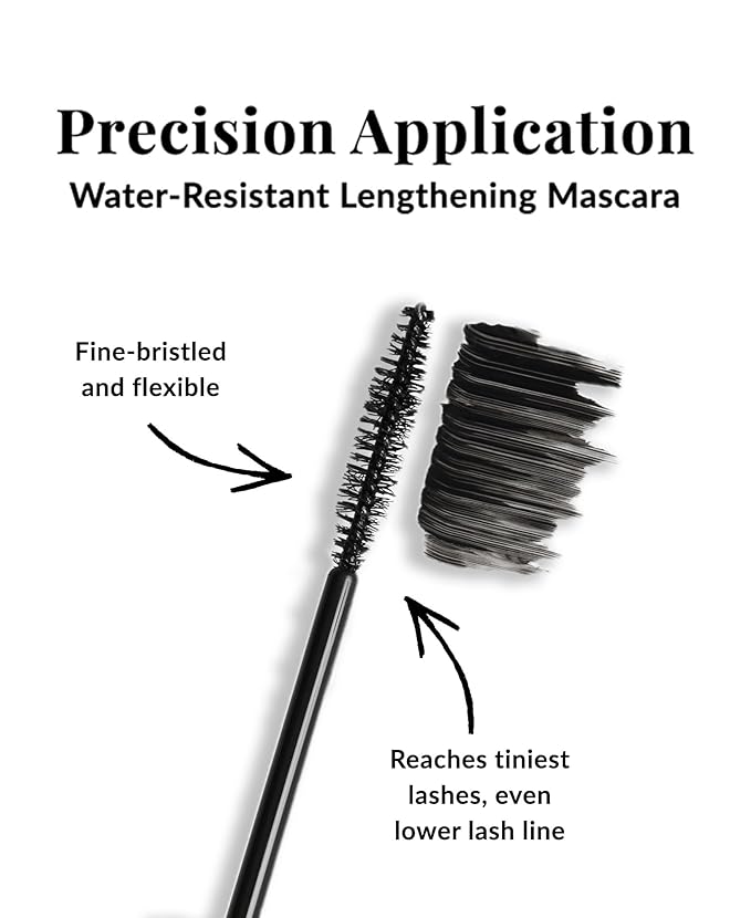 DHC Mascara Perfect Pro Double Protection, Water Resistant Lengthening Mascara, Tubing Technology, All-day wear, Black