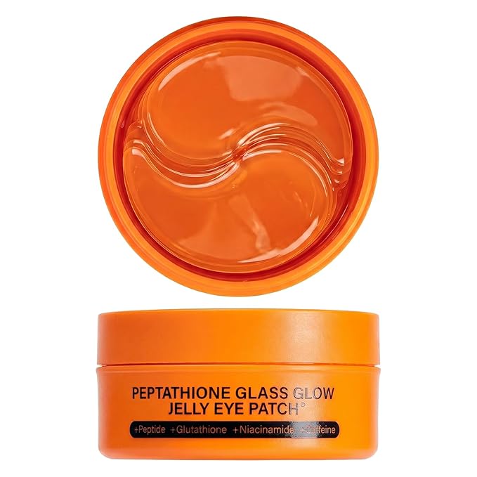 Re.SPN Glass Glow Jelly Under Eye Masks - 60ct Vegan Korean Hydrogel Pads for Dark Circles, Puffiness, Fine Lines & Eye Bags - Infused with Peptide Complex, Niacinamide & Botanicals - Cooling