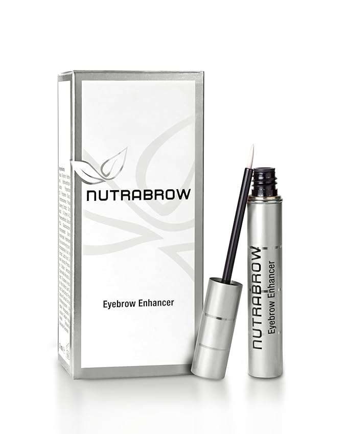 NutraBrow Eyebrow Enhancer - Eyebrow Growth Serum for Thicker Brows in 8-12 Weeks I Eyebrow Serum to Grow Brows I Made in Germany I 3ml