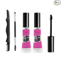 Waterproof Clear Eyebrow Gel Set, Fast Eyebrow Shaping,Long Lasting Transfer-Proof Extreme Hold Brow Glue (Transparent-2pcs 00#)