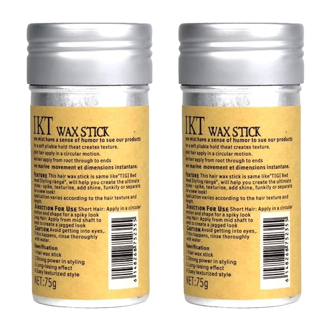 SOVONCARE Hair Wax Stick for Flyaways – Slick Back Hair Stick Wax for Women & Kids | Lightweight, Non-Greasy Hair Gel Stick for Sleek & Smooth Styles 2.7Oz (Pack of 2)