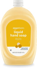 Amazon Basics Liquid Hand Soap Refill, Milk and Honey Scent, Triclosan-Free, pH Balanced, Dermatologist Tested, 50 Fluid Ounces