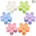 Flower Hair Clips 6 PCS for Women, Daisy Claw Clips Matte Large Claw Clips Strong Hold Jaw Clamps Hair Accessories for Thick Hair 6 Colors