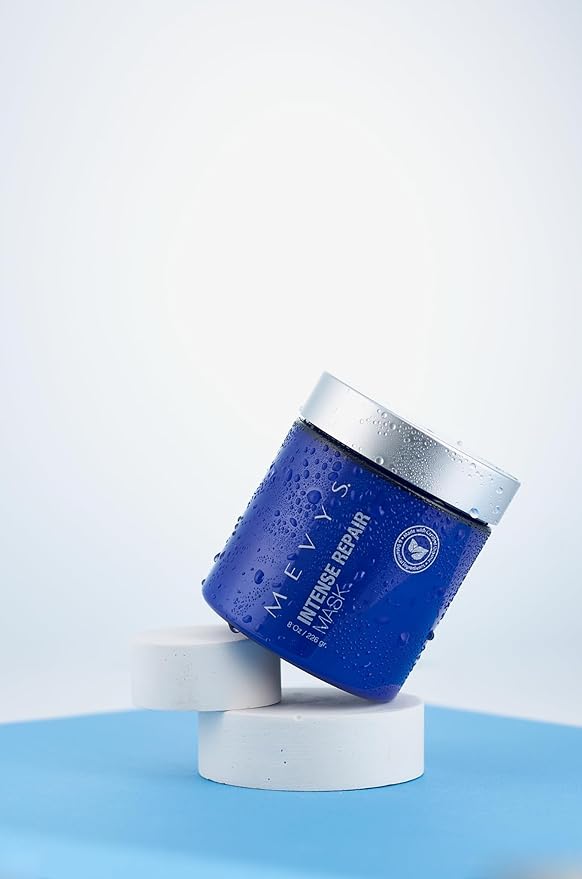 MEVYS Intense Repair Mask 8 Oz./ 236 ml, Repair Mask for Dry Damaged Hair, Intense Repair Hair Mask for Smoothness, Leave In Repair Hair Mask for Dehydrated Hair and Deep Conditioning Restoration