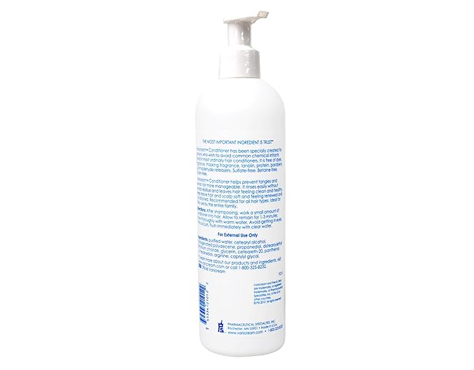 Vanicream Conditioner for Sensitive Skin, Free of Dyes, Fragrance, Lanolin, Parabens and Formaldehyde Releasers, Dermatologist Tested, 12 fl oz (Pack of 3)