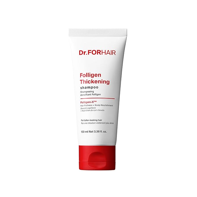 DR.FORHAIR Folligen Thickening Shampoo 2.4 oz | Biotin, Salicylic Acid & Rosemary | Volumizing Formula for Fuller-Looking Hair