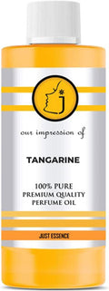 Just Essence Tangarine Fregrance Perfume Oil for Perfume Making, Personal Body Oil, Soap, Lotion, Candle Making & Incense | Premium Quality Undiluted & Alcohol Free | 8 Fl Oz