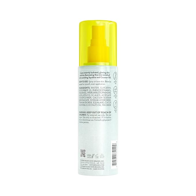 Hydrating Shimmer Hair + Body Mist, Coconut Bliss, 6.5 Fl Oz, Scent Notes: Vanilla, Made With Plant-Based Squalane And Coconut Oil