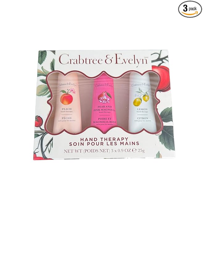 Crabtree & Evelyn Luxury Hand Therapy Collection (Peach, Pear & Pink Magnolia, Lemon)