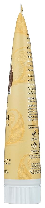 Burt's Bees Coconut Oil Foot Cream, Package May Vary, 4.3 Oz