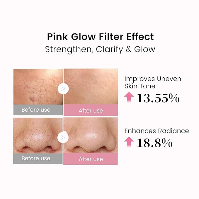 PDRN Pink Clay Stick Mask, with Salmon DNA PDRN Niacinamide Blackhead Remover Pore Cleansing Gentle Exfoliation Improve Uneven Skin Tone Mud Mask Skincare for Face All Skin Types