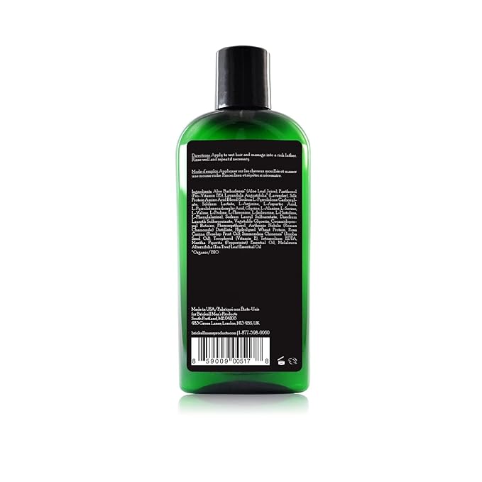 Brickell Men's Products Daily Strengthening Shampoo for Men, Natural and Organic Featuring Mint and Tea Tree Oil To Soothe Dry and Itchy Scalp, Sulfate Free and Paraben Free, 8 Ounce, Scented
