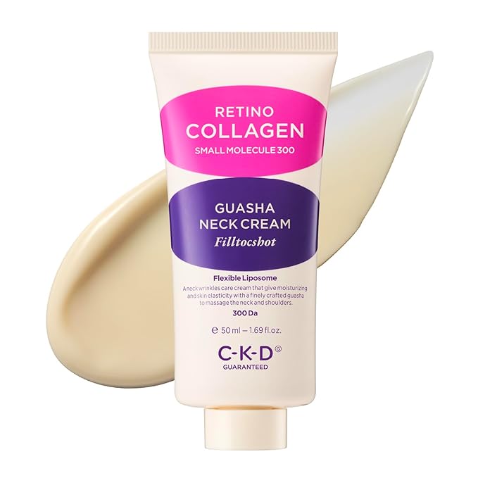 CKD Gua Sha Filltocshot Neck Cream [Refill] - Advanced Tightening & Firming Neck Moisturizer for Deep Wrinkles, Sagging Skin & Turkey Neck, Powerful Anti-Aging Korean Skincare, 1.69 fl oz