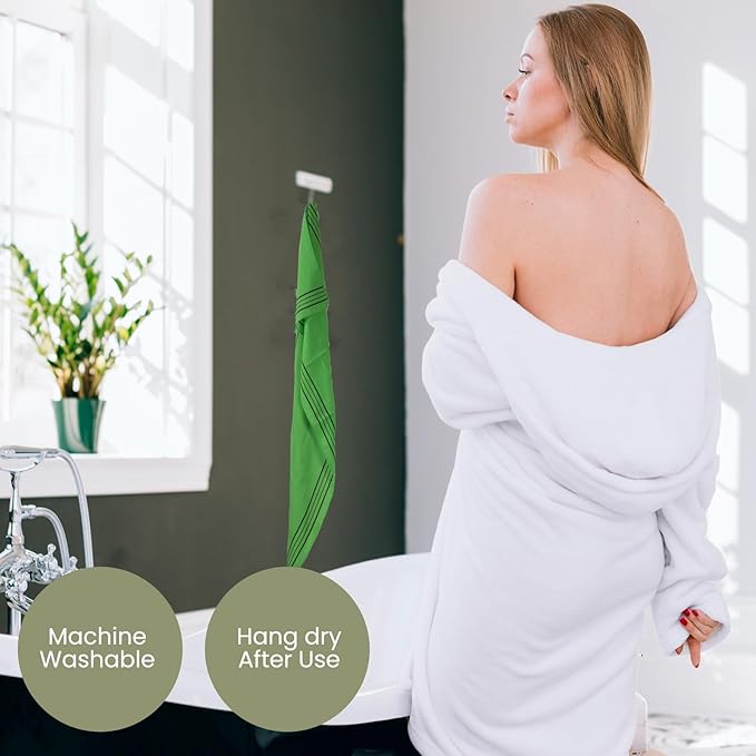 etreetowel Extra Large Size 35.4" x 11" (2 PCs) Korean Asian Exfoliating Bath Washcloths Mitt Scrub for Body and Back washcloth Glove Viscose Rayon Towel for Soft Skin