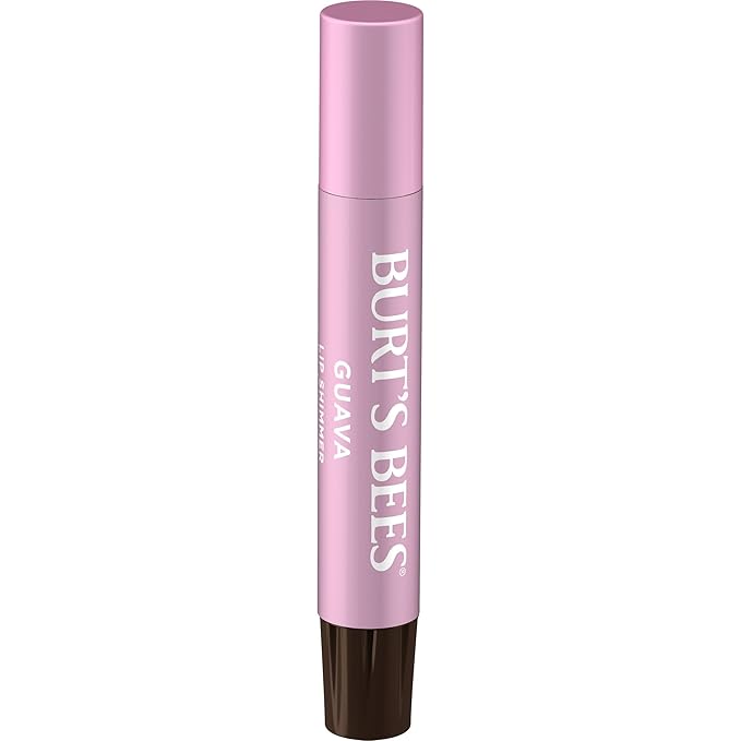 Burt's Bees Shimmer Lip Tint Set, Mothers Day Gifts, Tinted Lip Balm Stick, Moisturizing for All Day Hydration with Natural Origin Glowy Pigmented Finish & Buildable Color, Guava (4-Pack)