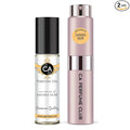 CA Perfume Duo Impression of Sahara Noir For Women Perfume Layering Set Long Lasting Travel Size EDP + Body Oil Roll-On Bottle 0.27 Fl Oz+0.33 Fl Oz