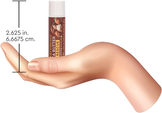 Desert Essence Lip Rescue Ultra Hydrating w/ Shea Butter - 0.15 Oz - Pack of 24, Soft Moisturizer Balm Stick, Ginkgo Biloba Extract- Soothes Dry Or Cracked Lips - Vitamin E - Beeswax - Peppermint Oil