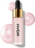 KYDA Liquid Highlighter Drops, Multiuse Liquid Glow Filter Makeup for Face & Body, Glowing Bronzer Drops with Skincare Formula, Radiant Glow Liquid Highlighter Makeup, Soft Pink