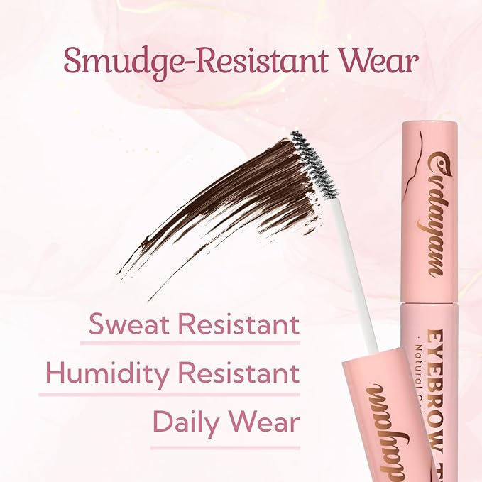 Eyebrow Tint – Waterproof Tinted Brow Gel for Natural Definition & Long-Lasting Color, Smudge-Proof Eyebrow Makeup with Gray Hair Support, Vegan & Cruelty-Free (Taupe)