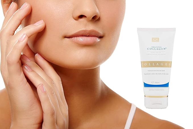 Salcoll Pure Bioactive Anti-Aging Collagen Repair Hand Cream - Hypoallergenic Moisturizing Lotion, Dry Skin Relief, All Skin Types, 150 ml (pack of 2)