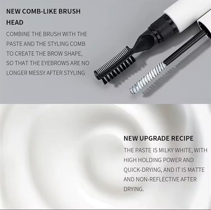 Laminating Brow Gel - Strong Hold Clear Eyebrow Gel for Fluffy Soap Brows, 16HR Long Lasting Brow Lift Look, No Flaking or White Cast