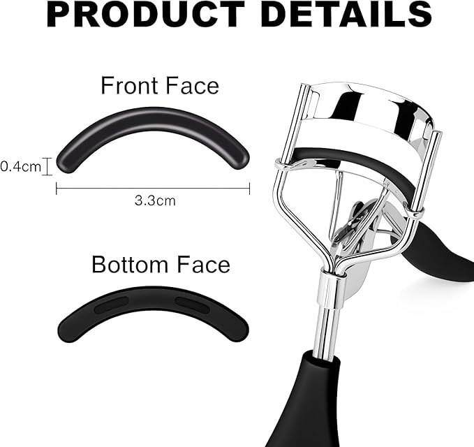 36Pack Compatible with Amazon Basics Eyelash Curler Refills,Silicone Rubber Eyelash Curler Refills Compatible with Amazon Basics.