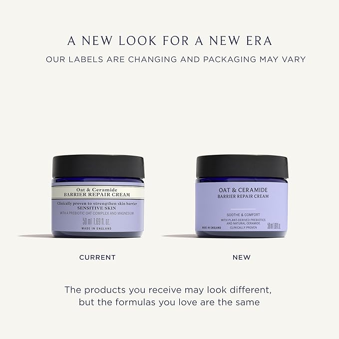 Neal's Yard Remedies Oat & Ceramide Barrier Repair Cream, Vegan & Cruelty-Free, 1.69 fl. oz.