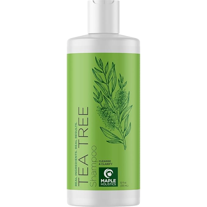 Clarifying Shampoo for Build Up & Oily Hair - Tea Tree Shampoo for Men and Women with Rosemary Essential Oil for Oily Hair and Scalp - Color Safe Vegan Sulfate Silicone & Paraben Free (12 Fl Oz)