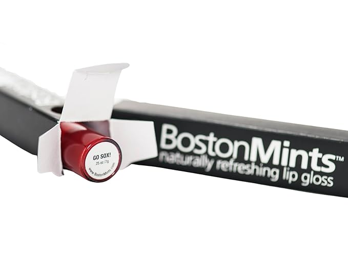 Go Sox! Lip Gloss (.25oz) Vegan, Gluten-Free, Cruelty-Free Formula With Aloe, Vitamins C & E, Spearmint Extract and a Sheer Shine Finish for Soft, Fuller-Looking, Hydrated Lips