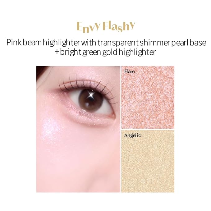 ETUDE Heart Pop Duo Blush, Soft Glow Cheek Colors, Natural Highlight & Glossy Finish, Lightweight Dual-Tone Formula, Korean Makeup Artist Collab, Compact 0.2 oz – Envy Flash
