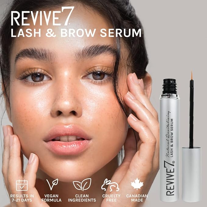 The Original Revive7 Revitalizing Lash Serum for Eyelash Thickness - Eyelash Serum Brow Enhancer Eyelash Eyebrow - Lash Enhanced Formula for Longer, Full and Thicker Natural Eyelash (5 ml)