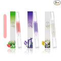 Meschett 3PCS Nail Cuticle Oil Pens with Nail File, Cuticle Oil for Nails from Natural, Nail Oil Cuticle for Cracked and Dry Nail(Lavender & Watermelon & Osmanthus flowers Flavor)