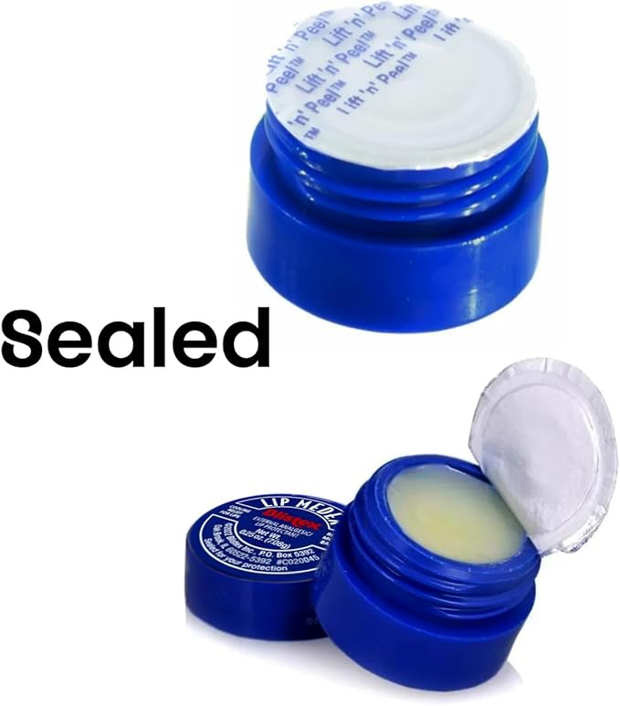 Blistex Medicated Lip Balm, Lip Medex - for Cold, Sores, Cracked & Dry Lips - 0.25 Oz x 2 Pack