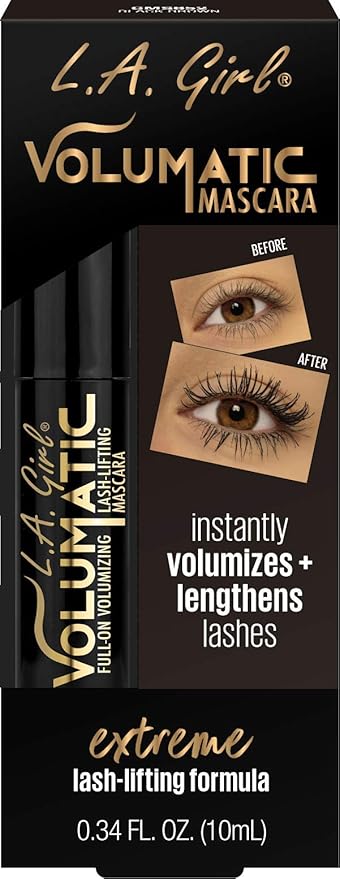 L.A. Girl Volumatic Mascara, Black Brown GMS652