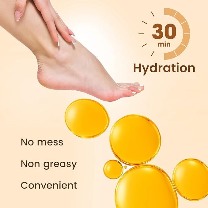 BLOOMORA Moisturizing Hand & Foot Mask Set with Shea Butter, Jojoba Oil & Vitamin E, Foot Mask for Dry Cracked Feet & Hand Moisturizer Gloves, 6 Hydrating Socks, 6 Moisturizing Gloves (6 pairs each)