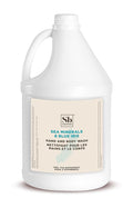 Soapbox Sea Minerals & Blue Iris Hand Soap and Body Wash, 2 in 1 Moisturizing Body & Hand Wash - Clean Ingredients Free of Harsh Chemicals, Sulfates, Parabens & Silicones - 1 Gallon Bottle