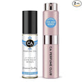 CA Perfume Duo Impression of Cool Aqua Women For Women Perfume Layering Set Long Lasting Travel Size EDP + Body Oil Roll-On Bottle 0.27 Fl Oz+0.33 Fl Oz