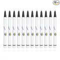 12 PCS White Eyeliner Pencils,Professional Long Lasting Waterproof White Makeup Pencils,Highly Pigmented Inner Corner Eye Highlighter Eyeliner Pencil Eye Liner Pen Sets B