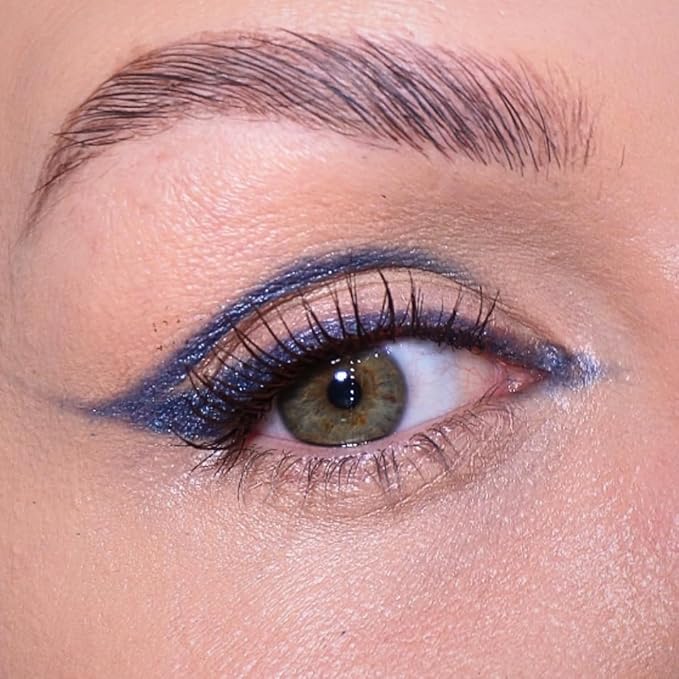 Sandstone Scandinavia Hypoallergenic Waterproof Metallic Eyeliner Pencil – Blue – Fragrance-Free, Vegan – Smudge-Proof Eye Liner for Sensitive Eyes