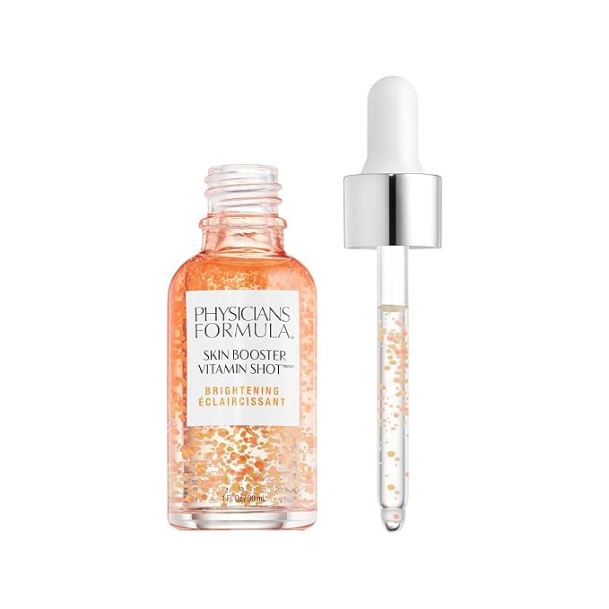 Physicians Formula Skin Booster Vitamin Shot, Brightening Serum with Vitamin C, Licorice & B3, Targets Dark Spots for Radiant Glow – Brighten (Pack of 2)