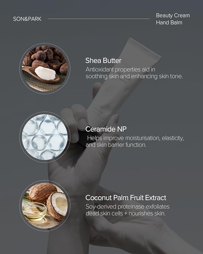 SON&PARK Beauty Water Vegan Hand Balm Cream, Instant Relief Moisturizing Hand Lotion, Shea Butter, Fragrance Hand Balm, On-the-Go Hydration & Protection (50mL, 1.69fl.oz) (1.69fl.oz, Blossom Hill)