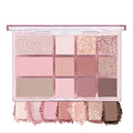 AMY'S DIARY Pink, Nude, and Shimmer Eyeshadow Palette Eye shadow Makeup,Rose Gold Eyeshadow Shimmer Glitter Eyeshadow Waterproof Pallete, Eye Make Up (12-02)