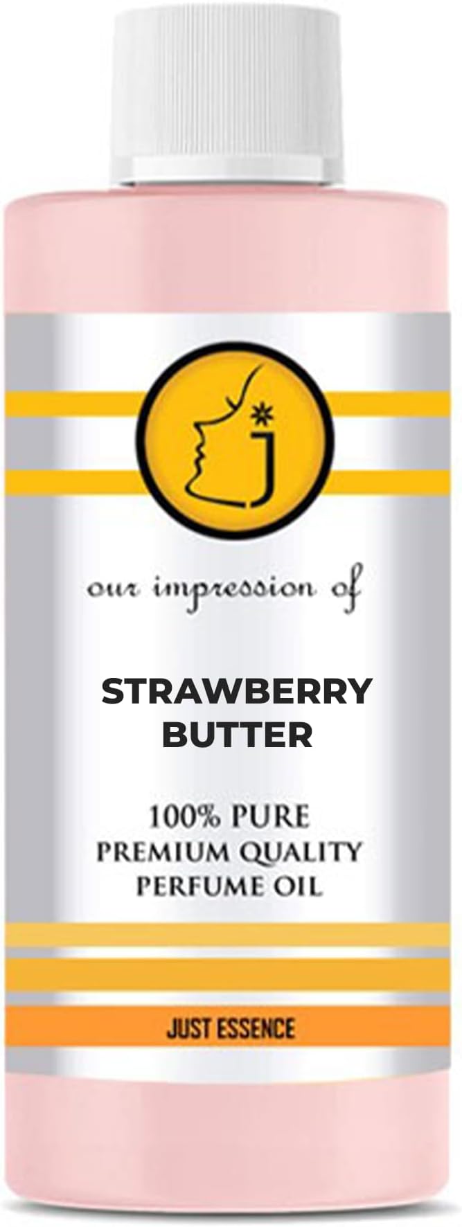 Just Essence Strawberry Butter Fregrance Perfume Oil for Perfume Making, Personal Body Oil, Soap, Lotion, Candle Making & Incense | Premium Quality Undiluted & Alcohol Free | 16 Fl Oz